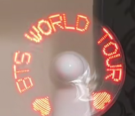 BTS Exclusive Custom - White LED Flashing Letter Mini Portable Fan - Brand New