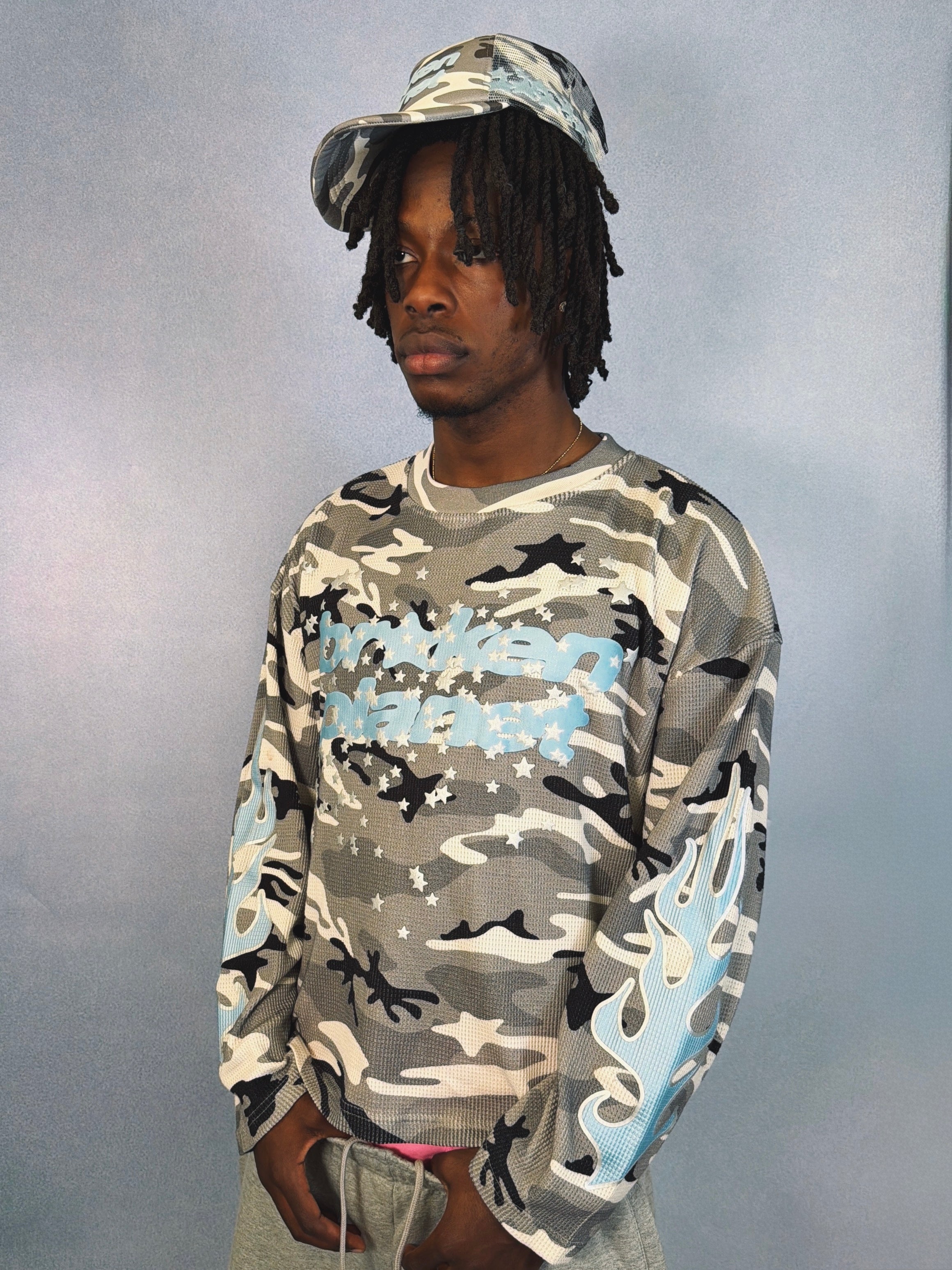 Star Camo Waffle Long Sleeve
