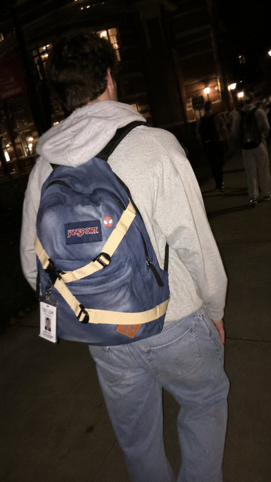Spider Denim Backpack