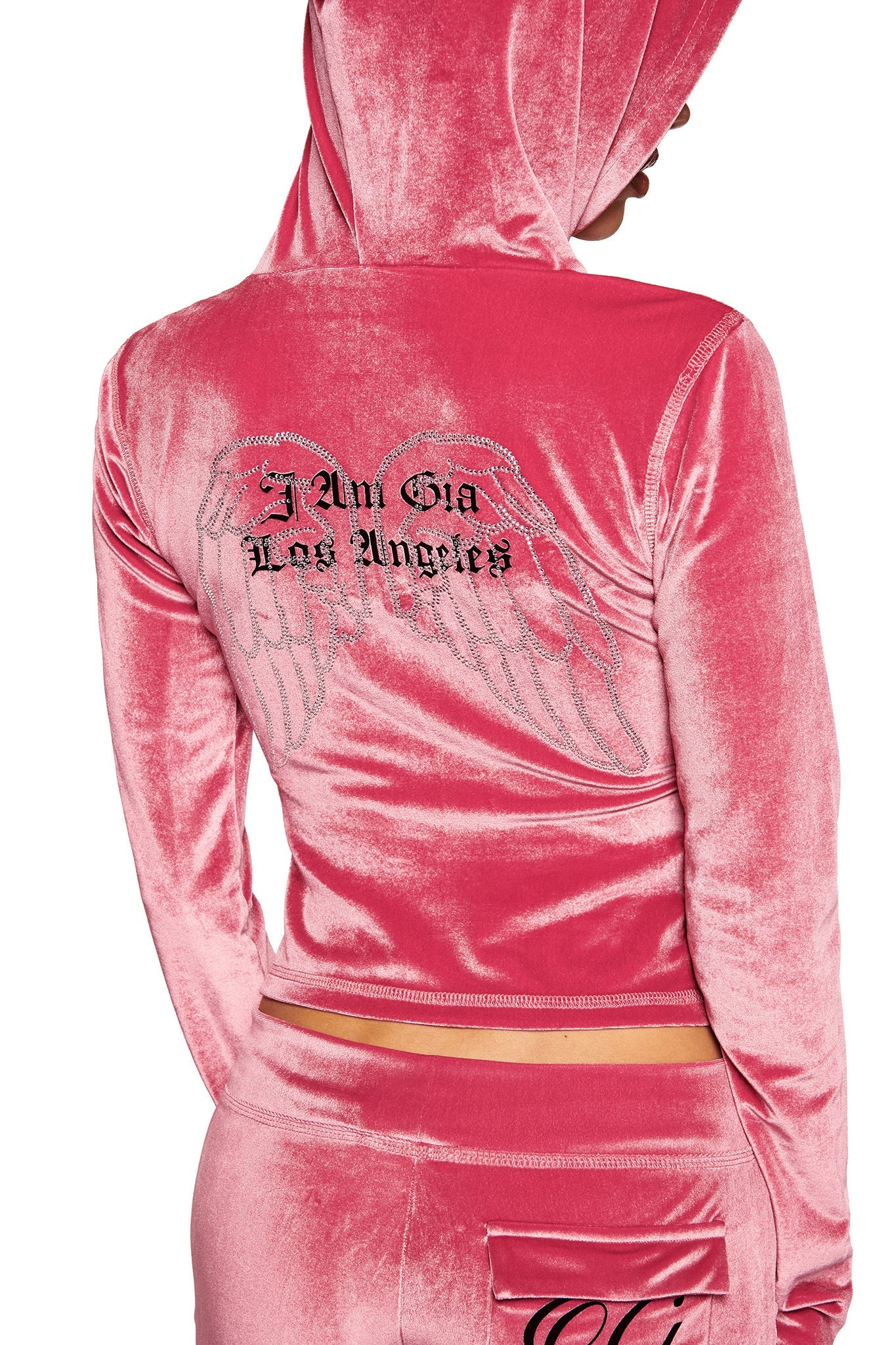 BLARE VELOUR TRACKSUIT - PINK