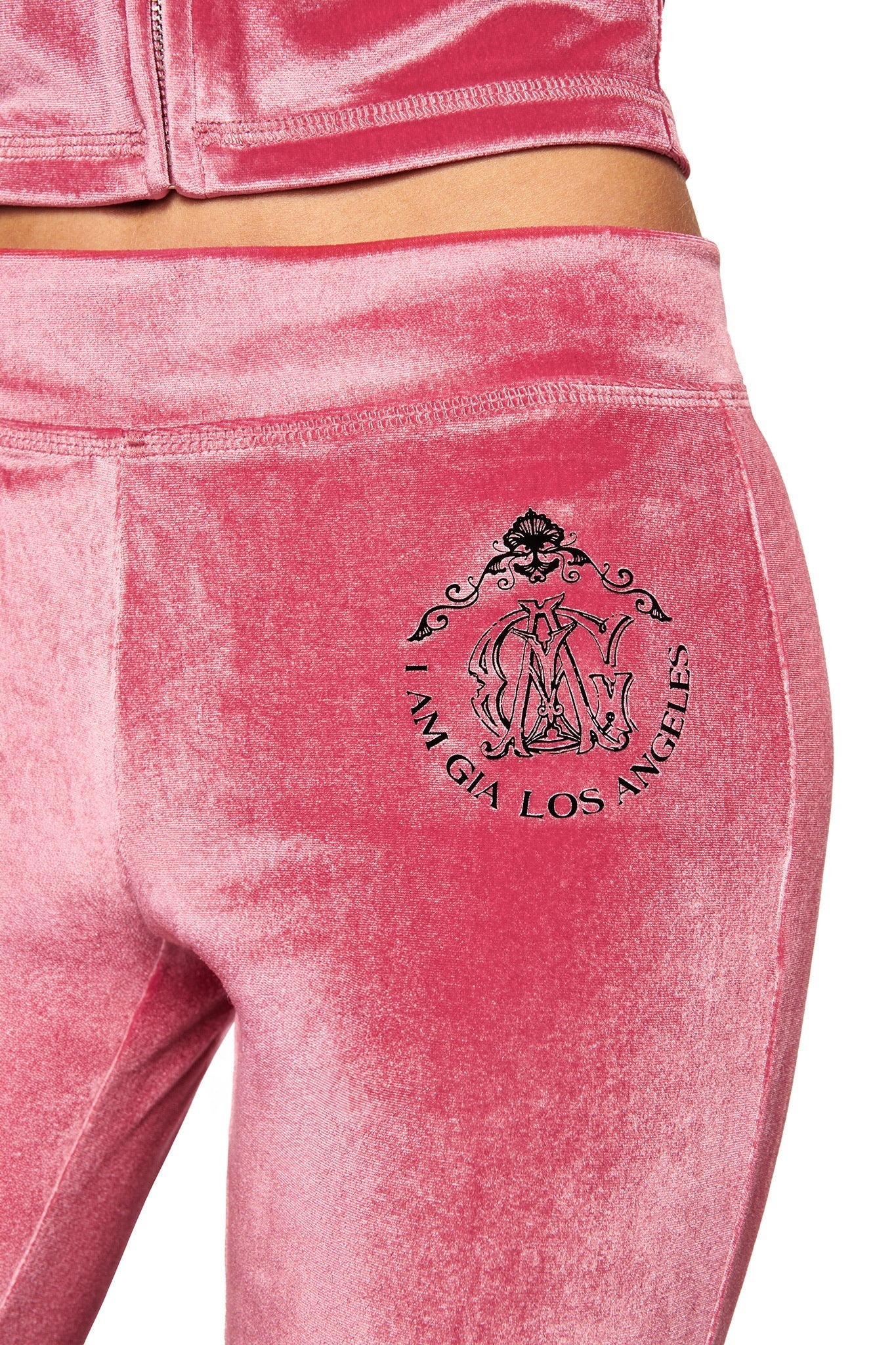 BLARE VELOUR TRACKSUIT - PINK