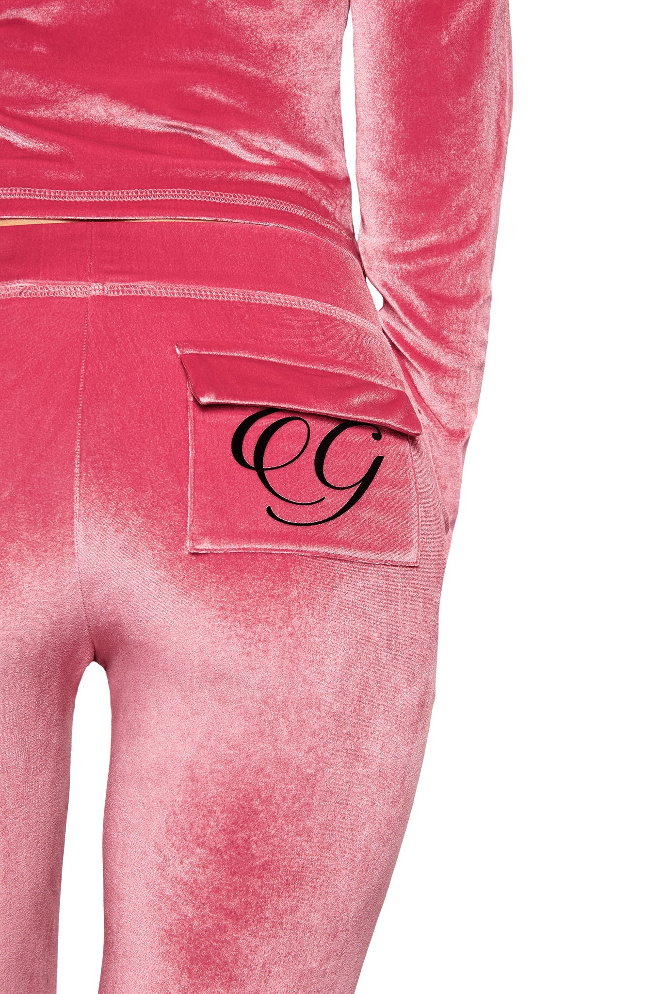 BLARE VELOUR TRACKSUIT - PINK