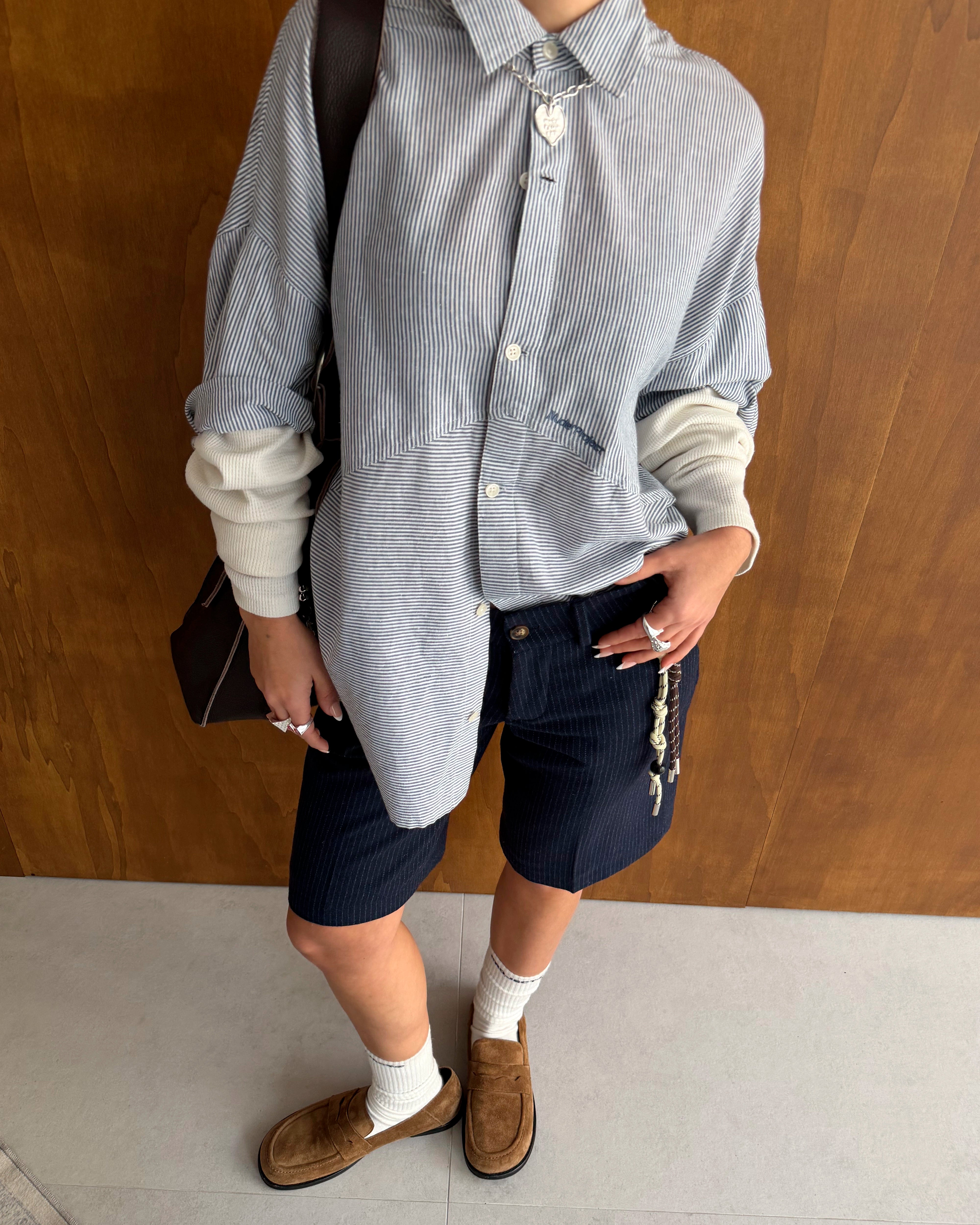 Palier Double Sleeve Shirt Blue