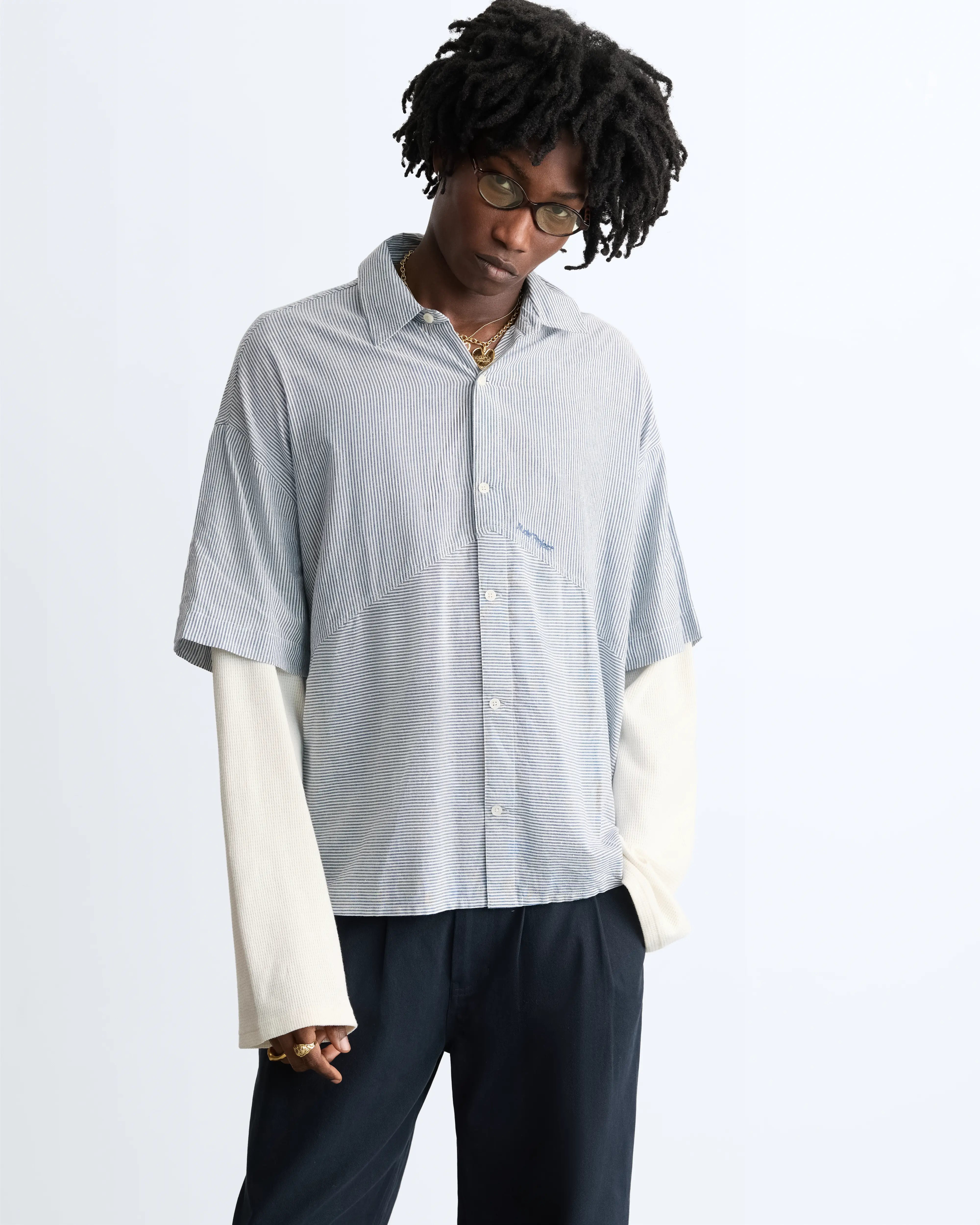 Palier Double Sleeve Shirt Blue