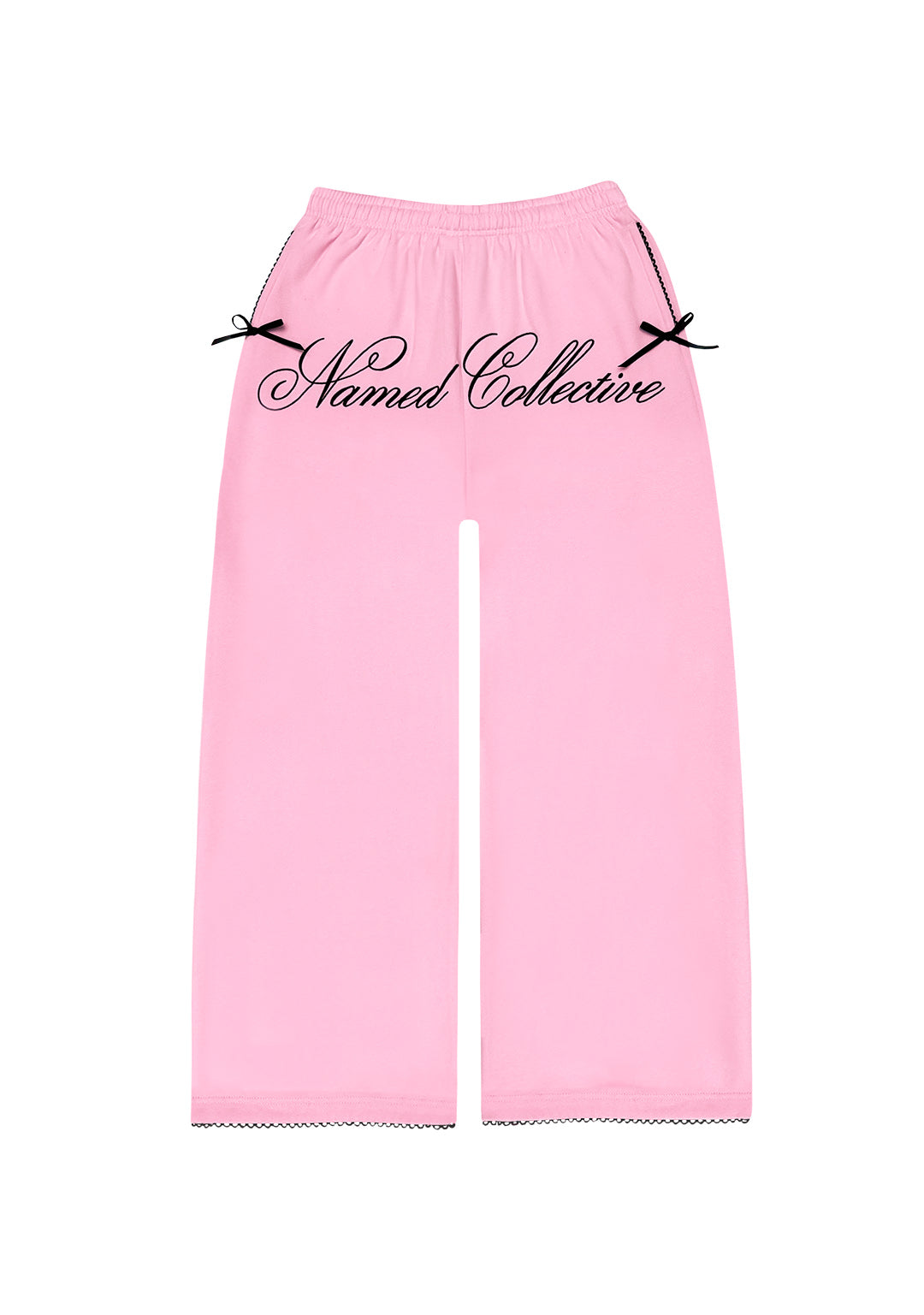 PRINC355 RIBBON SWEATPANTS BABY PINK