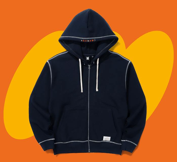 ZIP-UP HOODIE (navy)