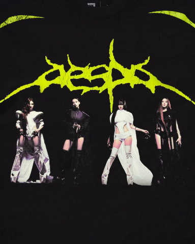 aespa + COMPLEX LOGO TEE (BLACK)
