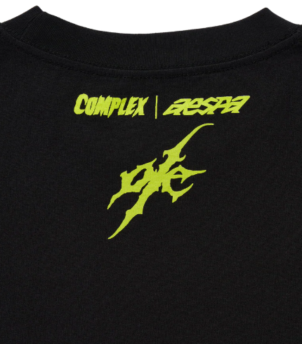 aespa + COMPLEX LOGO TEE (BLACK)