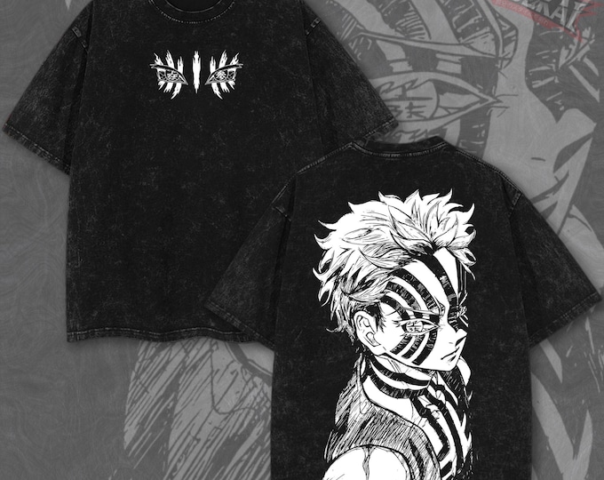 Akaza Upper Moon Three Hakuji Koyuki Pump Cover Oversized Vintage Wash Heavyweight Graphic Tee