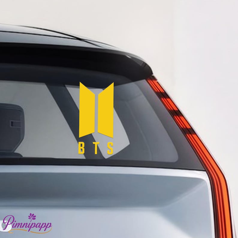 BTS Vinyl Decal,Car/Laptop/Window/Bottle/Glassware Decal, Size,Multiple Colors Available,K-POP Vinyl Sticker,Gift for BTS Fans