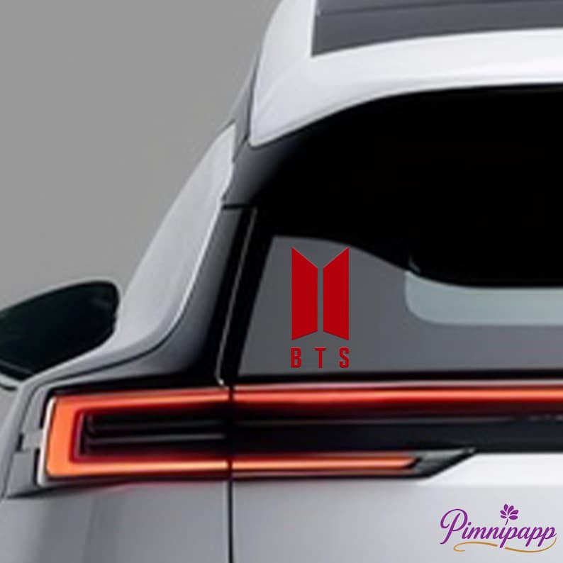 BTS Vinyl Decal,Car/Laptop/Window/Bottle/Glassware Decal, Size,Multiple Colors Available,K-POP Vinyl Sticker,Gift for BTS Fans