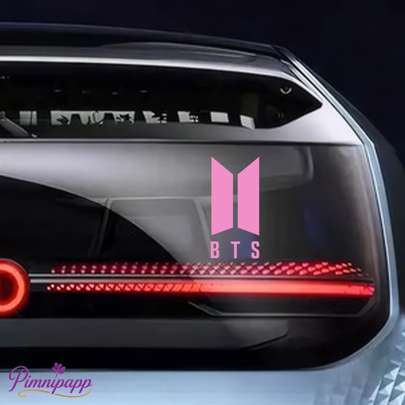 BTS Vinyl Decal,Car/Laptop/Window/Bottle/Glassware Decal, Size,Multiple Colors Available,K-POP Vinyl Sticker,Gift for BTS Fans