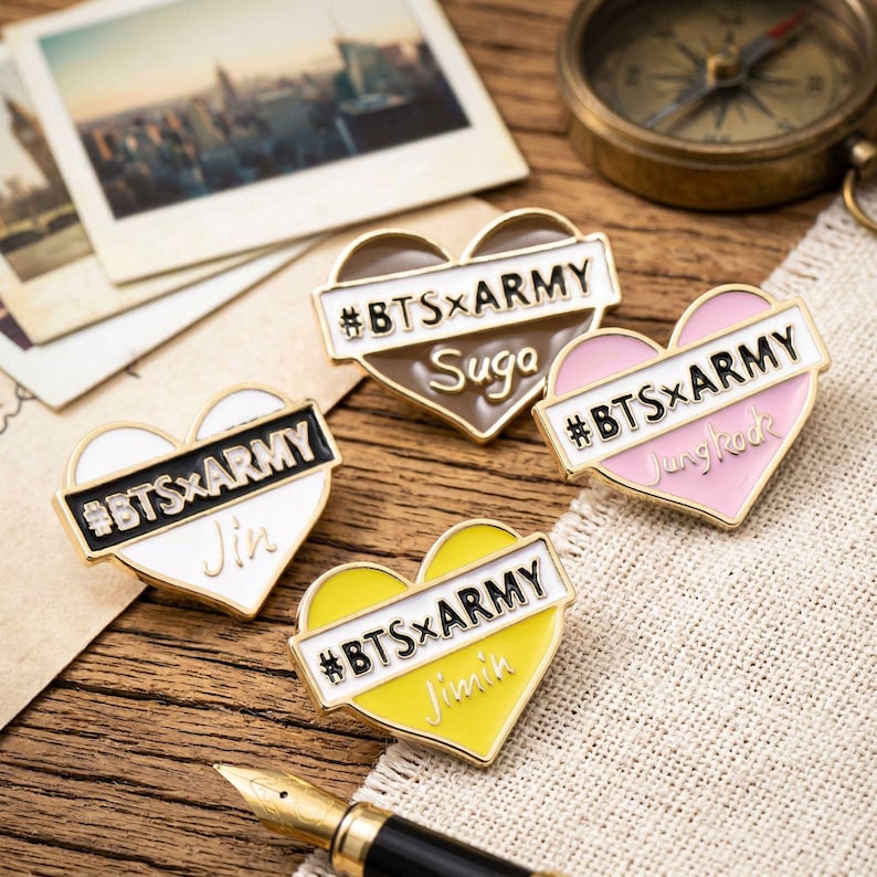 BTS Brooch, Backpack Badge Accessory
