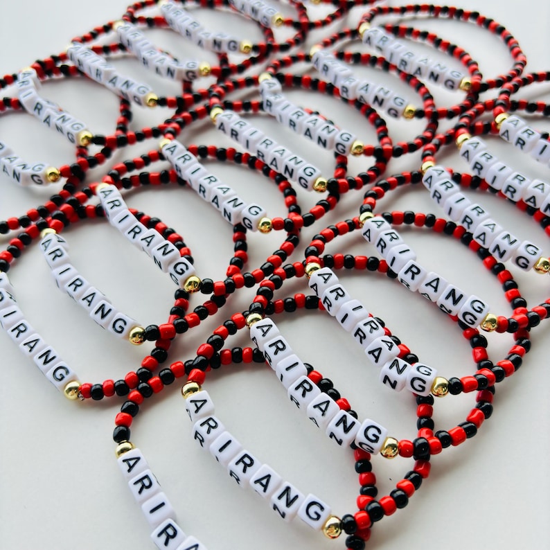 BTS Arirang Inspired Bracelet – Kpop Jewelry for Army | Handmade Korean Style Beaded Bracelet | Fan Gift | Custom Kpop Bracelet