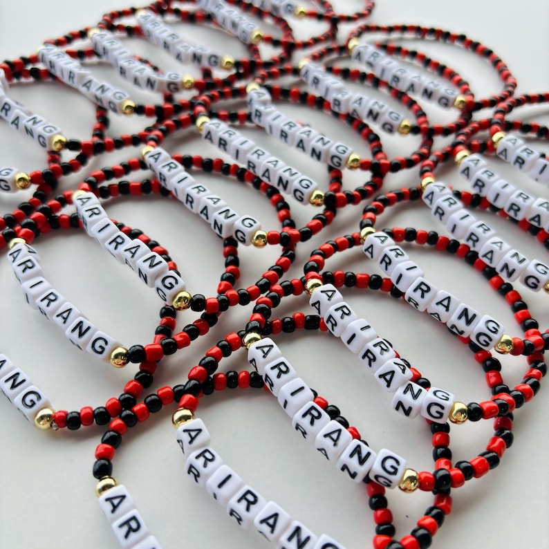 BTS Arirang Inspired Bracelet – Kpop Jewelry for Army | Handmade Korean Style Beaded Bracelet | Fan Gift | Custom Kpop Bracelet