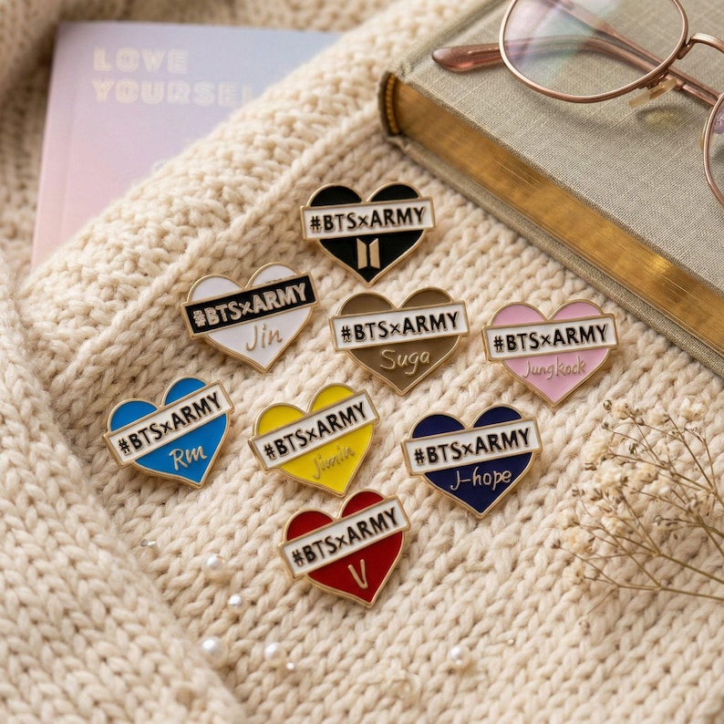 BTS Brooch, Backpack Badge Accessory