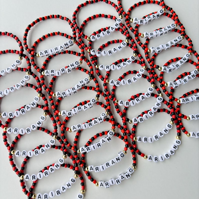 BTS Arirang Inspired Bracelet – Kpop Jewelry for Army | Handmade Korean Style Beaded Bracelet | Fan Gift | Custom Kpop Bracelet