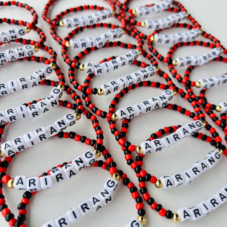BTS Arirang Inspired Bracelet – Kpop Jewelry for Army | Handmade Korean Style Beaded Bracelet | Fan Gift | Custom Kpop Bracelet