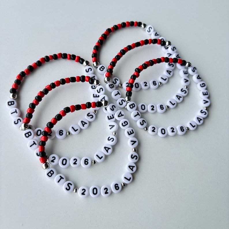 BTS Arirang Inspired Bracelet – Kpop Jewelry for Army | Handmade Korean Style Beaded Bracelet | Fan Gift | Custom Kpop Bracelet