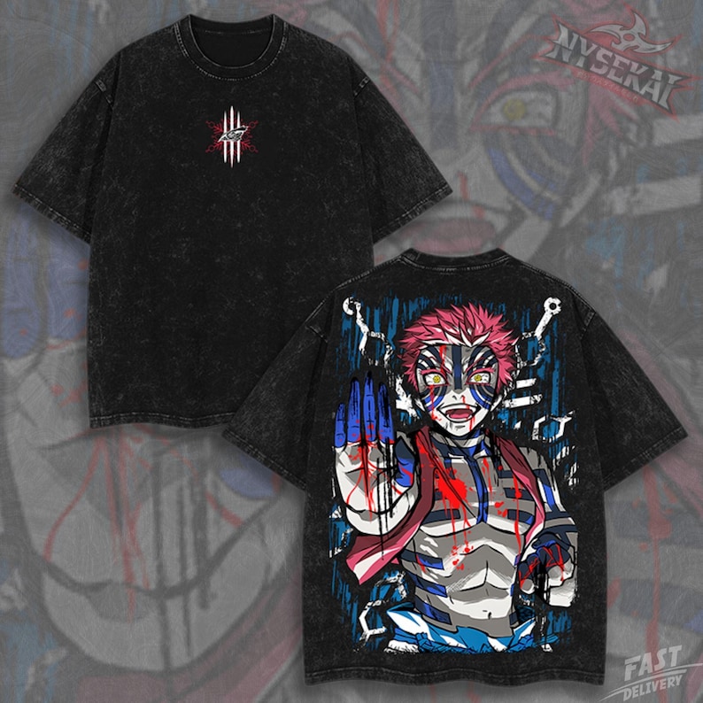 Akaza Upper Moon Three Destructive Death Vintage Wash Heavyweight Graphic Tee Pump Cover