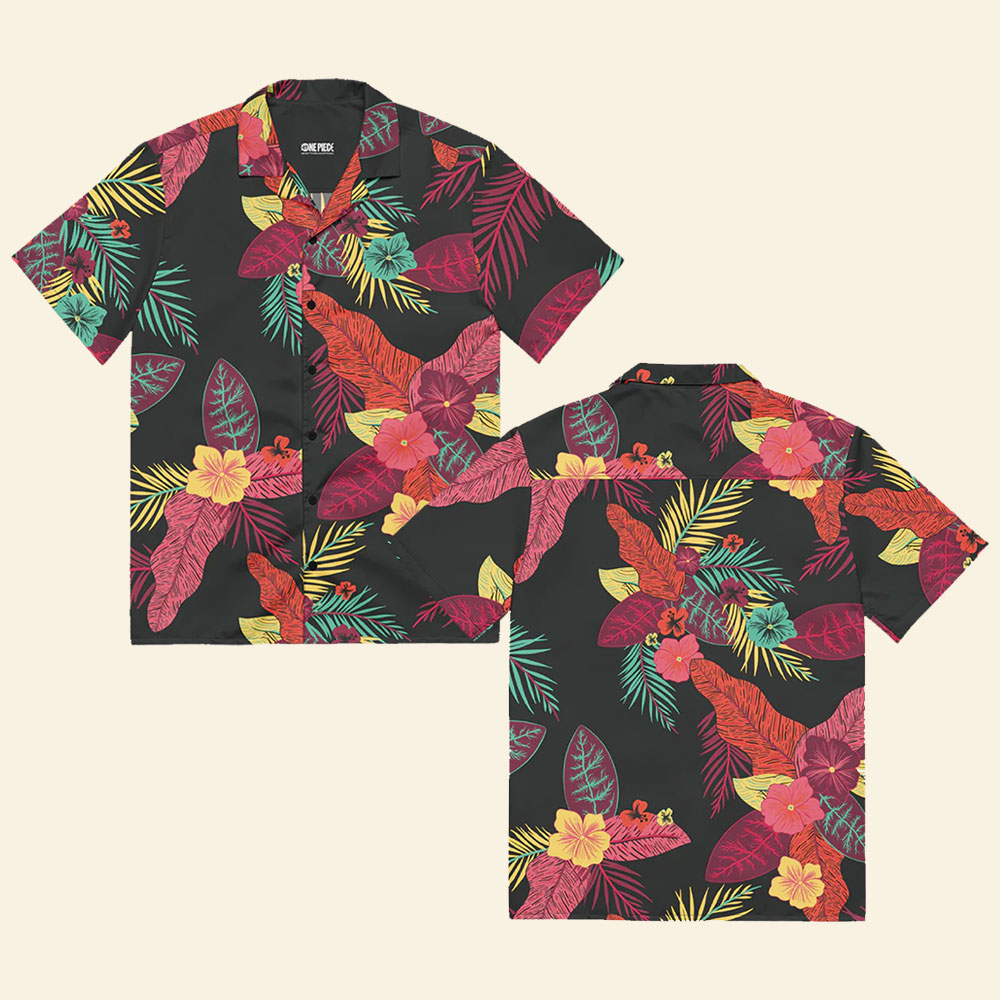 Luffy One Piece Hawaiian Button Up Shirt
