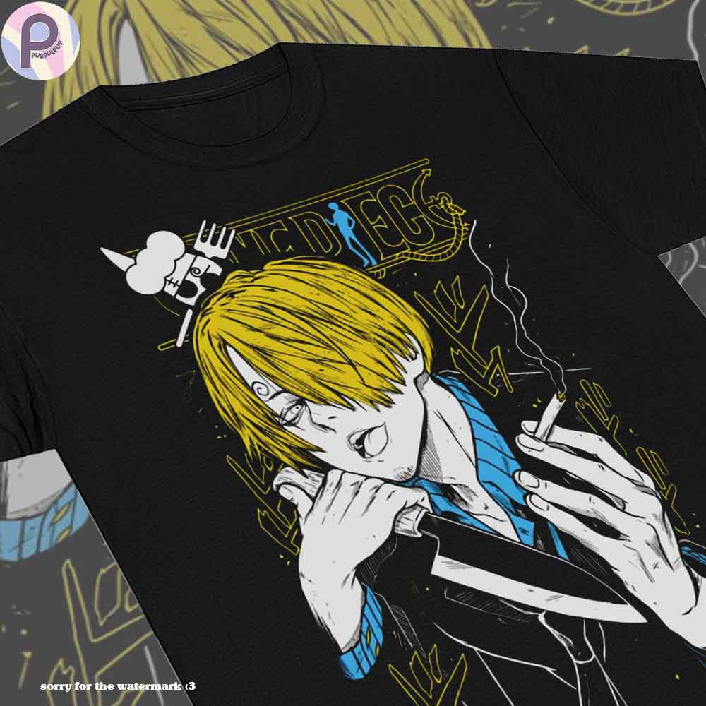 Black Leg Sanji One Piece Anime Manga Shirt