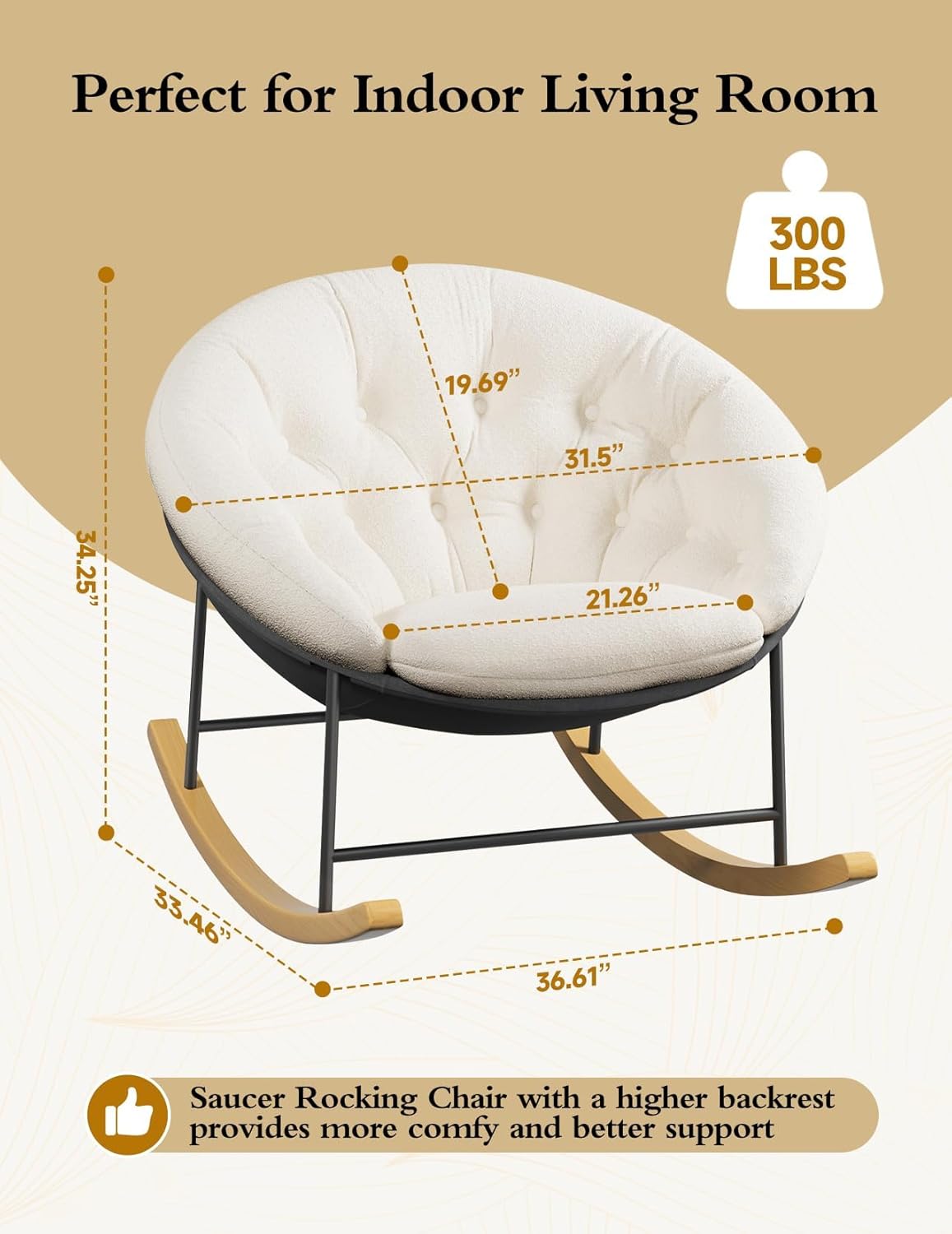 Wide Rocking Chair