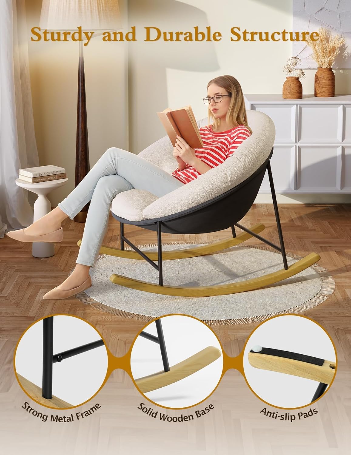 Wide Rocking Chair