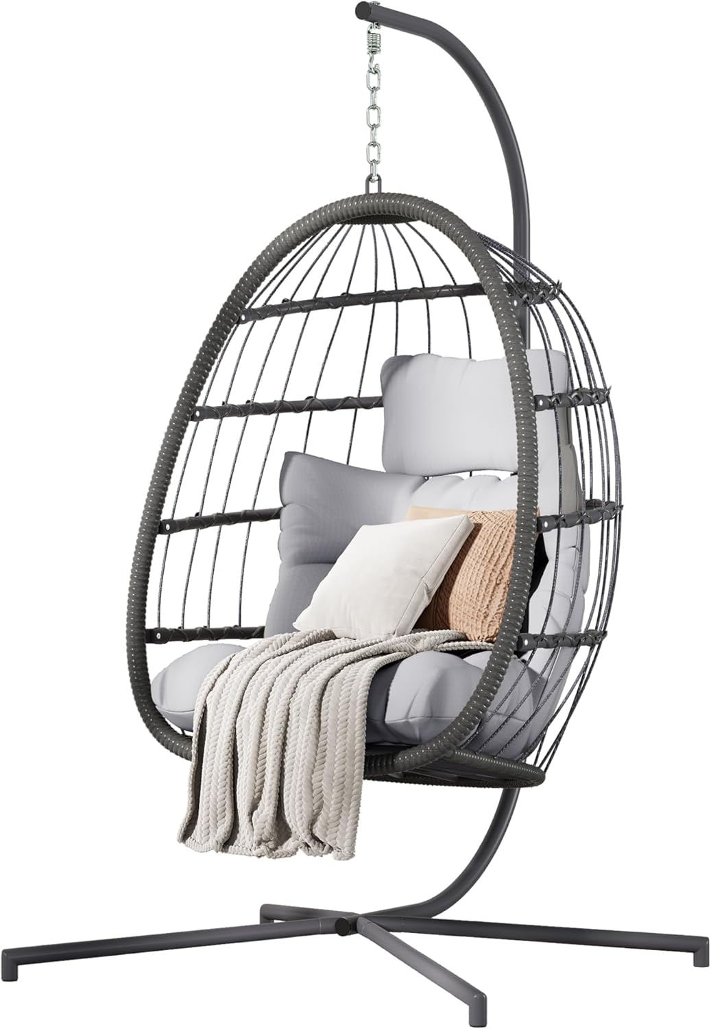 Patio Wicker Egg Swing Chair