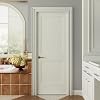 30"x80" 2-Panel Shaker Style White Primed Hollow Core Interior Molded Door Slab, NOT Pre-drilled and NOT Included Hardware, Pre-Assembled Interior Door for Pantry, Laundry, Closet