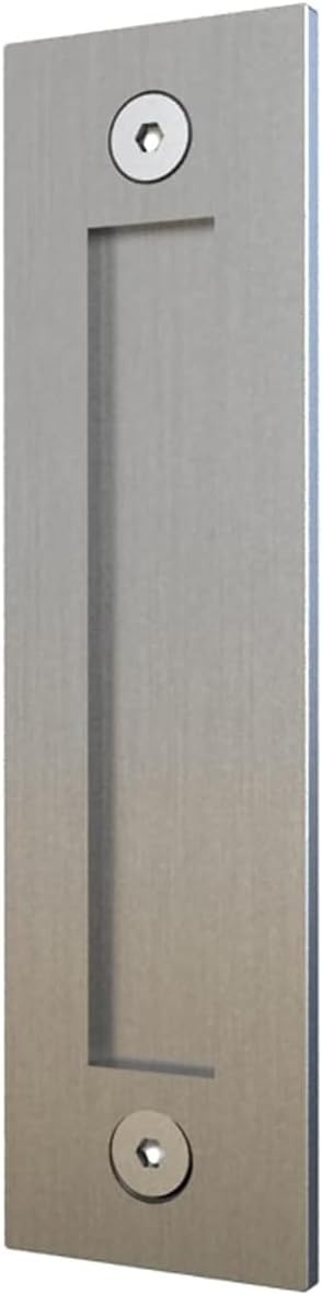 8'' Sliding Barn Door Handle Stainless Steel Modern Simple Finger Flush Pull Handle for Gates Garages Sliding Doors Cabinets Closet and Drawers
