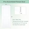 30"x80" 2-Panel Shaker Style White Primed Hollow Core Interior Molded Door Slab, NOT Pre-drilled and NOT Included Hardware, Pre-Assembled Interior Door for Pantry, Laundry, Closet