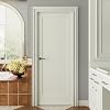  30"x80" 1-Panel Shaker Style White Primed Hollow Core Interior Molded Door Slab, NOT Pre-drilled and NOT Included Hardware, Pre-Assembled Interior Door for Pantry, Laundry, Closet