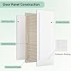  30"x80" 1-Panel Shaker Style White Primed Hollow Core Interior Molded Door Slab, NOT Pre-drilled and NOT Included Hardware, Pre-Assembled Interior Door for Pantry, Laundry, Closet