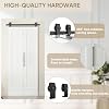 36 in. x 84 in. Bi-fold Door, Shaker Style Flat 1 Panel Primed Bi-Fold Sliding Barn Door Hollow Core Interior Folding Doors with Hardware Kit
