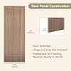 30"x80" 1-Panel Prefinished Laminate Oak Wood Finish Hollow Core Interior Door Slab, NOT Pre-drilled and NOT Included Hardware, Pre-Assembled Waterproof Shaker Style Slab Door
