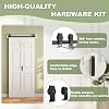 36"x 84" Bifold Barn Door, 6 Panel Bifold Sliding Barn Doors with 3.3FT Hardware Kit Included, Primed Doors Surface, Hollow-core & MDF Molded Panel, Double 18" x 84" Door Panels, DIY Available