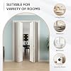 Bifold Doors, 6 Panel Primed Bifold Closet Doors for 48"x80" Door Opening, Modern White Hollow Core Bi-Fold Door Slab with Hardware Kit & Knob, Widely Used, Primed