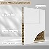 Bifold Doors, 6 Panel Primed Bifold Closet Doors for 48"x80" Door Opening, Modern White Hollow Core Bi-Fold Door Slab with Hardware Kit & Knob, Widely Used, Primed