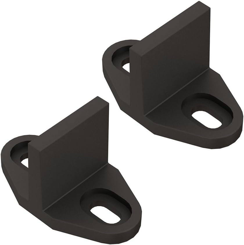 Black Aluminum Floor Guide, Floor Mounted Sliding Barn Door Hardware, Adjustable Bypass Door Guide