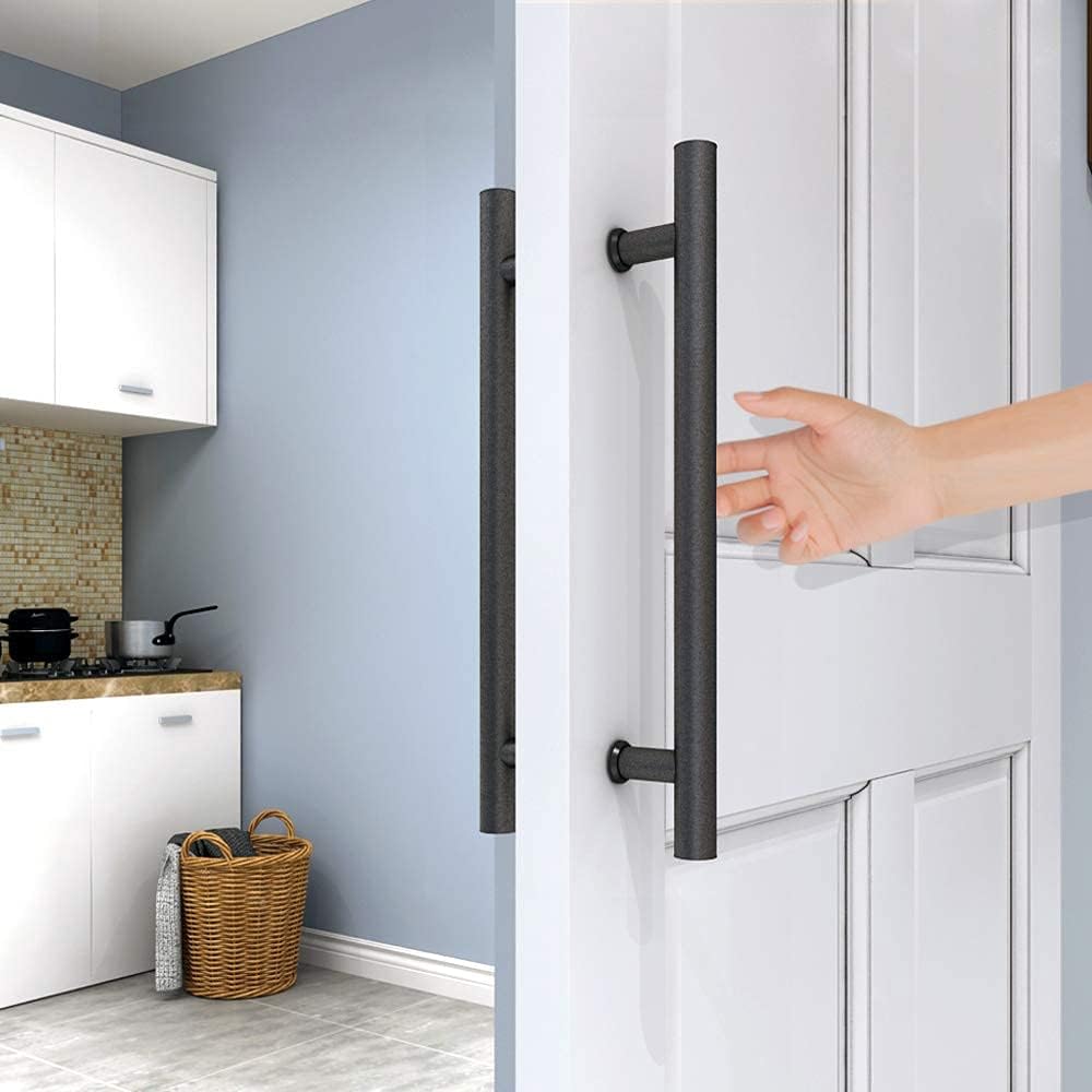 16" Push Pull Door Handle, Double Sided H Shape Sliding Doors Handle, Heavy Duty Swing Door Handles