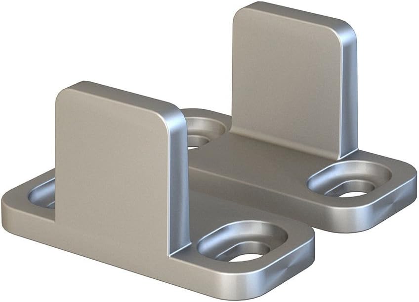 Black Aluminum Floor Guide, Floor Mounted Sliding Barn Door Hardware, Adjustable Bypass Door Guide