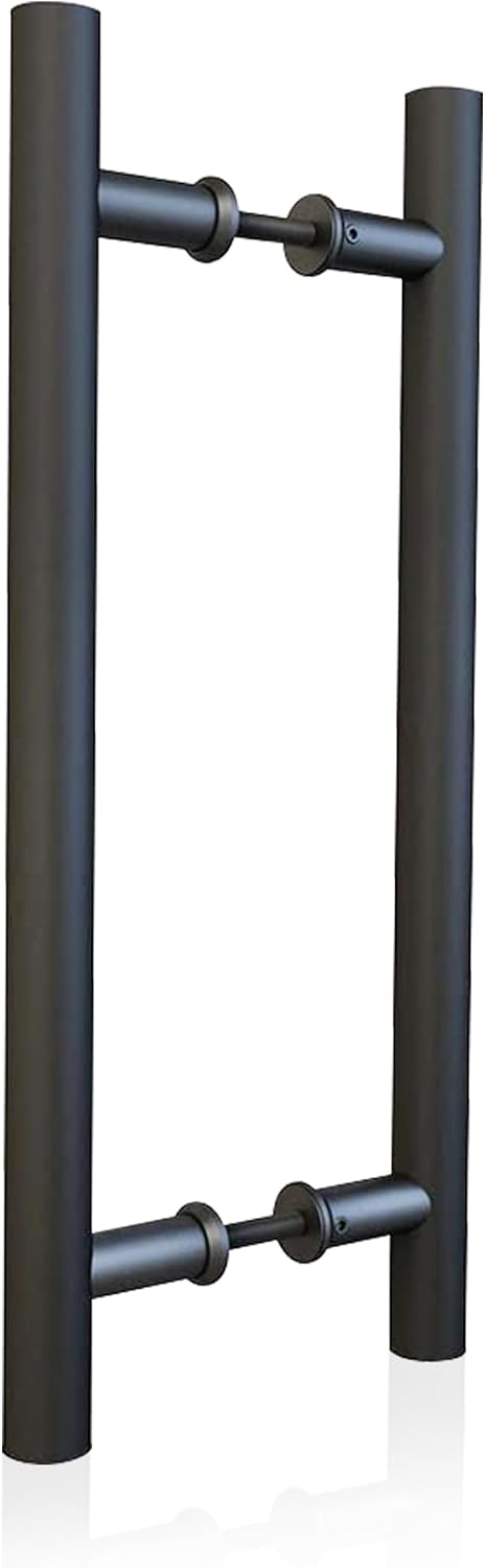 16" Push Pull Door Handle, Double Sided H Shape Sliding Doors Handle, Heavy Duty Swing Door Handles