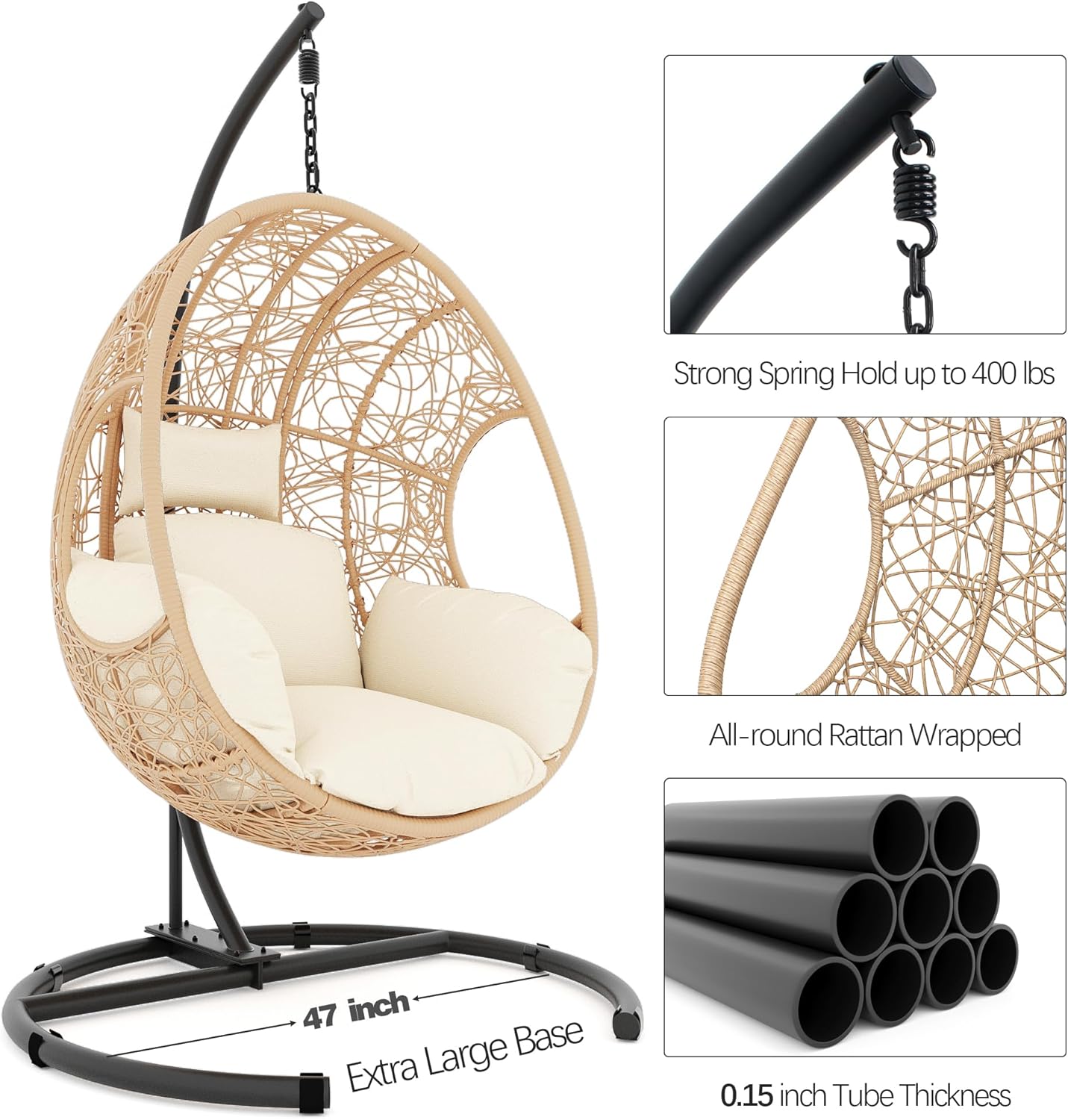 Oversized Hanging Egg Chair