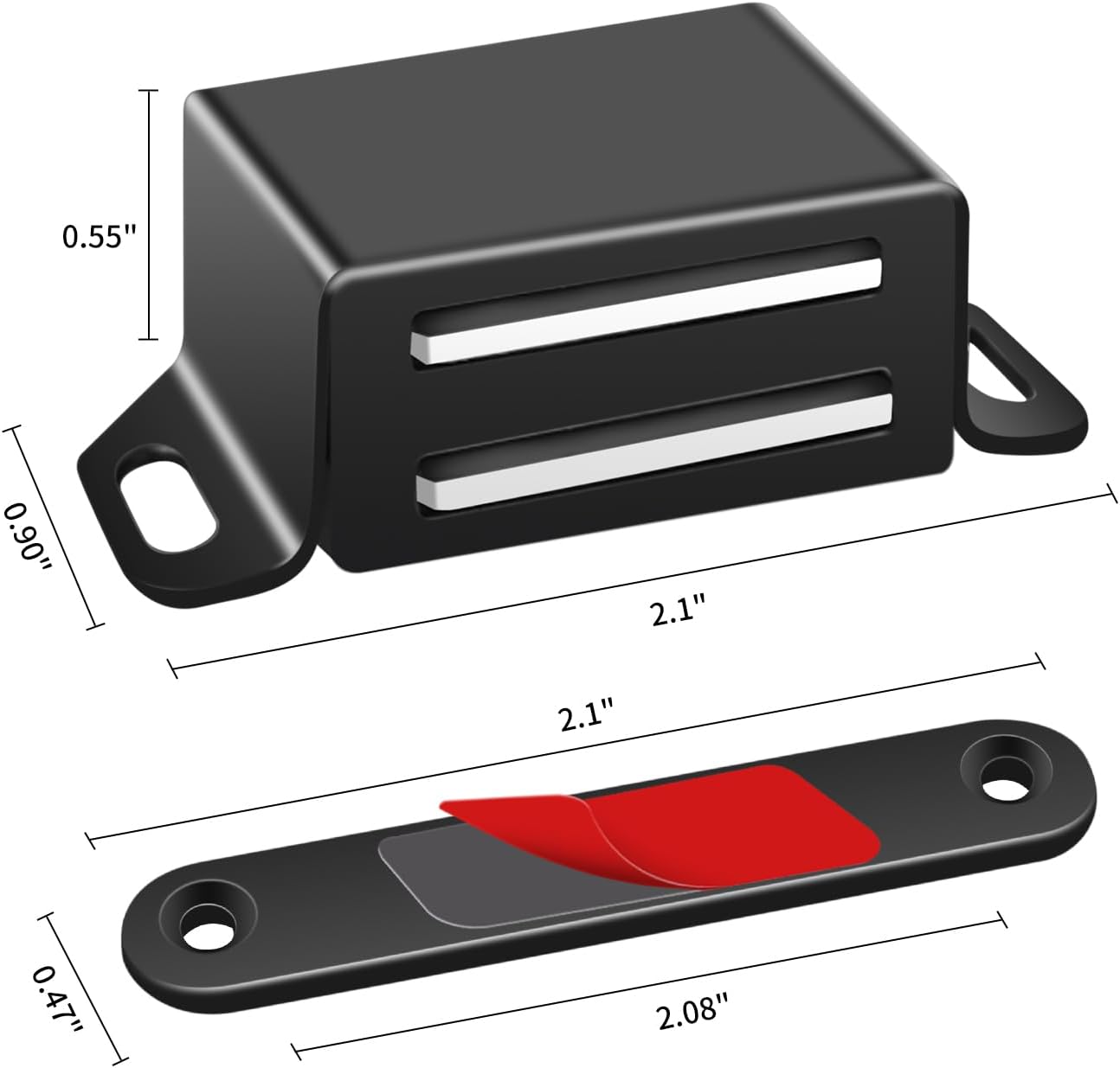 Cabinet Magnetic Catch 16 Pack Cabinet Door Magnetic Catch with Screws Drawer Magnet Latch Magnetic Closures