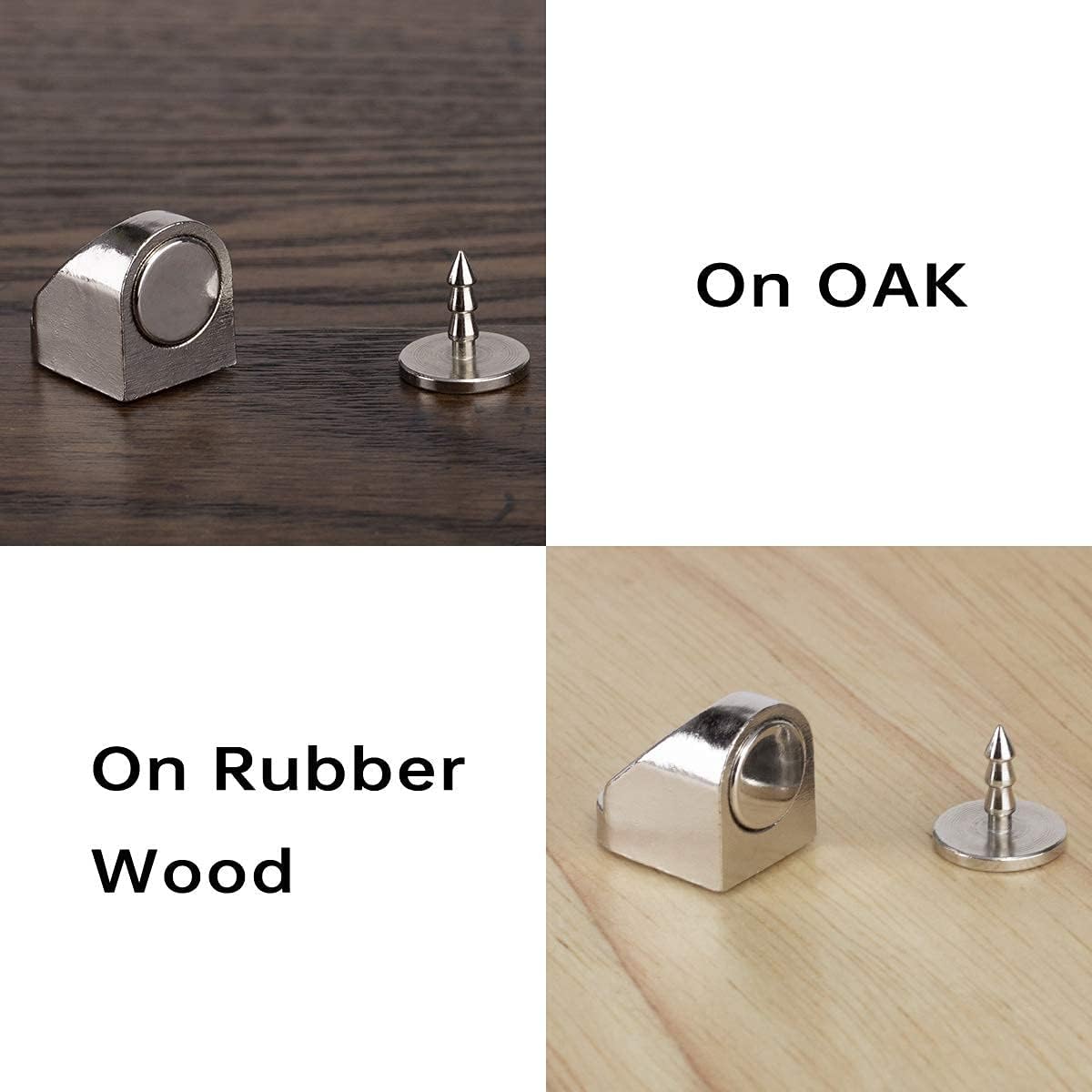 4 Set Magnetic Door Catch and Latch, Cabinet Magnets Hardware for Kitchen, Closet, Cupboard and Other Furniture Doors and Drawers Closer, Closure Closing