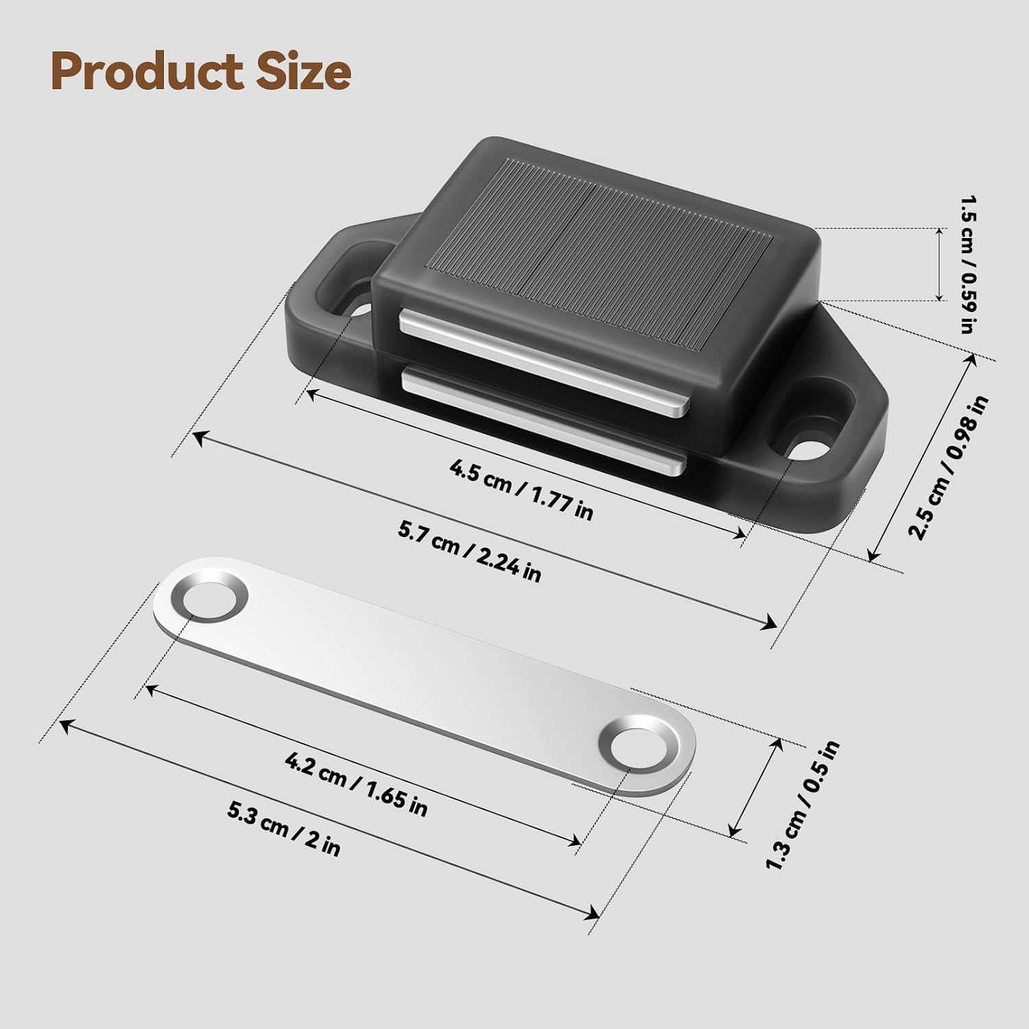 12 Pack Cabinet Magnetic Catch Door Latch 25LB for Kitchen Drawer Magnets to Stay Closed
