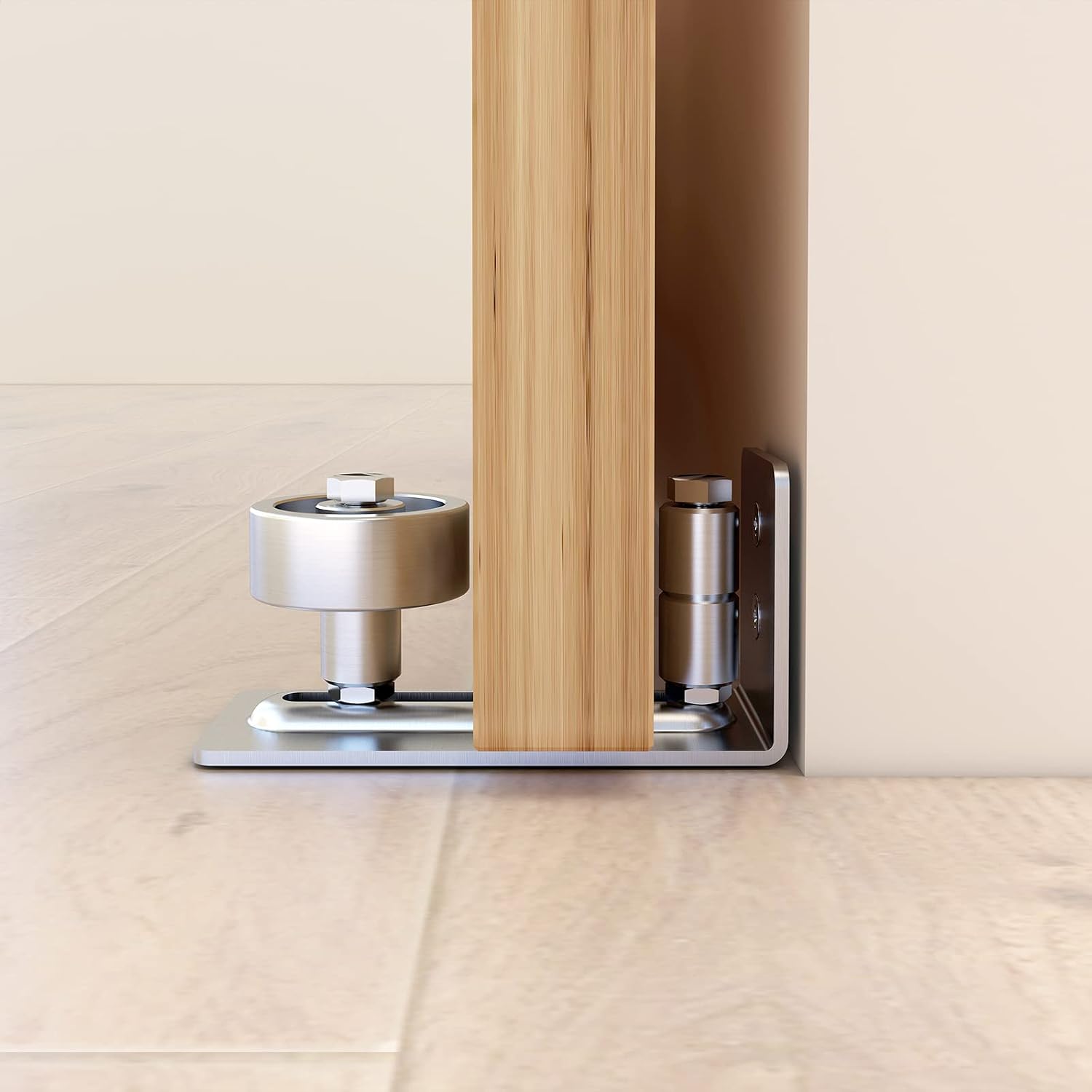 Sliding Door Hardware Stainless Steel Barn Door Floor Guide Flush Mount Stay Roller Wall Mount 8 in 1 Floor Guide Bottom Adjustable Roller