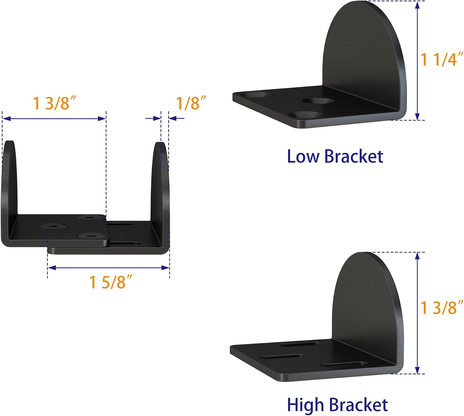 Sliding Barn Door Floor Guide, Floor Mounted Sliding Door Bottom Guide, U Shape, Durable Matte Black Barn Door Guide