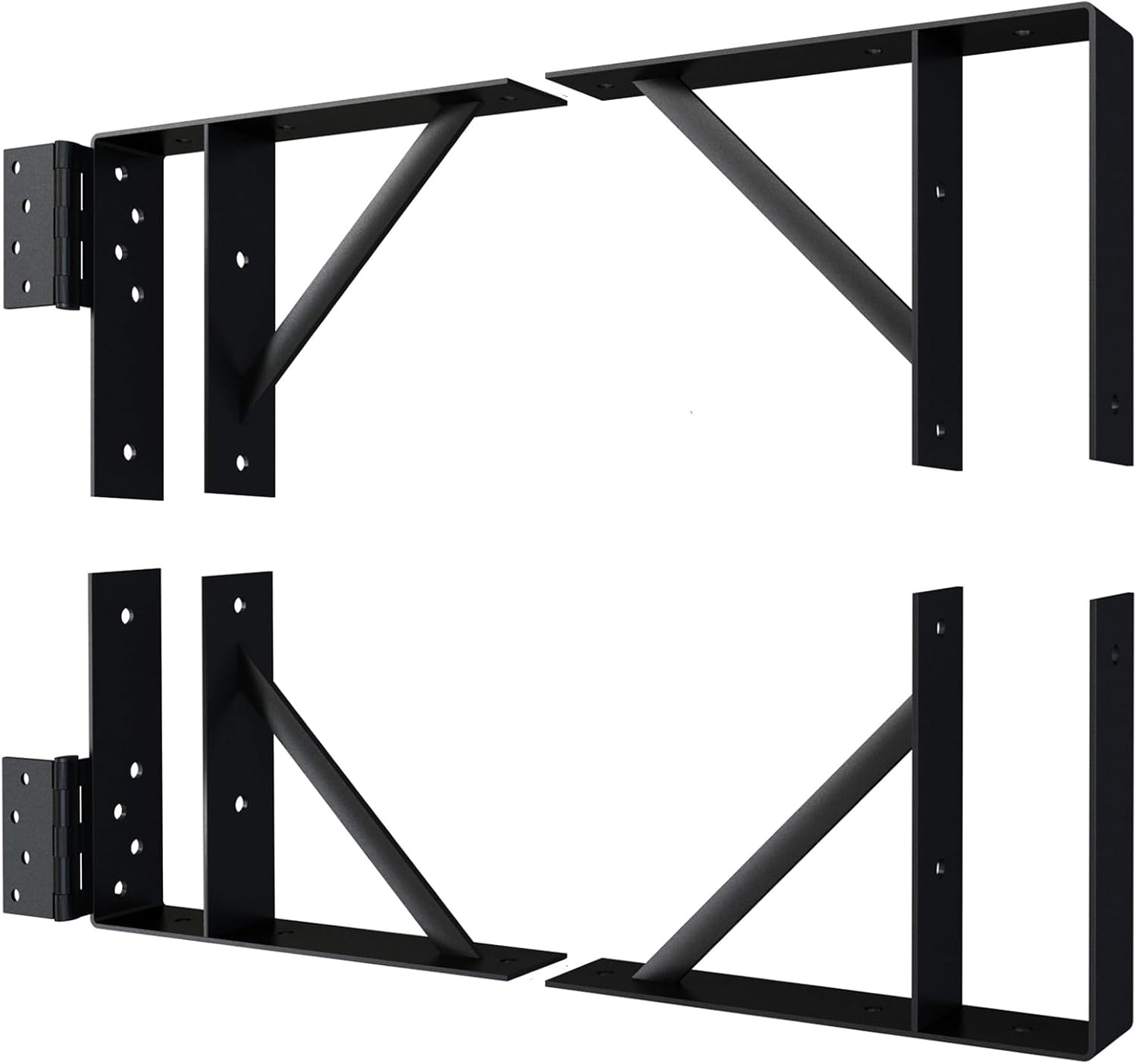 Heavy Duty Gate Corner Brace Bracket, Anti Sag Gate Kit Adjustable Gate Hardware for Wooden Fence, Driveway, Corral Gates, Wood Windows